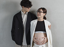 新郎と妊婦